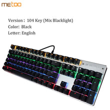 Metoo Edition LED Backlit Mechanical Keyboard | 87/104 keys, Anti-ghosting, English/Russian