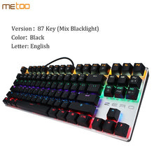 Metoo Edition LED Backlit Mechanical Keyboard | 87/104 keys, Anti-ghosting, English/Russian