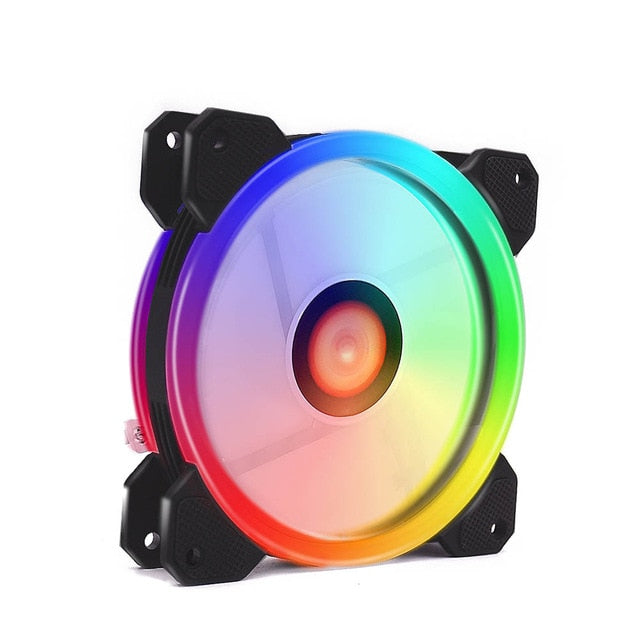 RGB 12V 6 Pin 12cm Cooling Fan with Controller