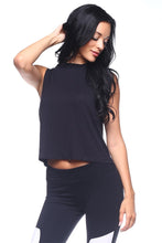 Womens Black Flow Tank Top